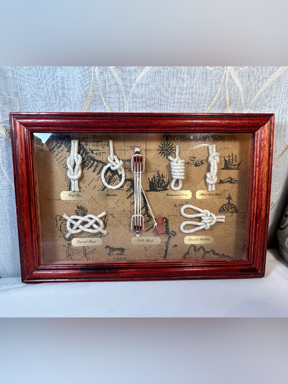 Nautical Knot Shadow Box Display